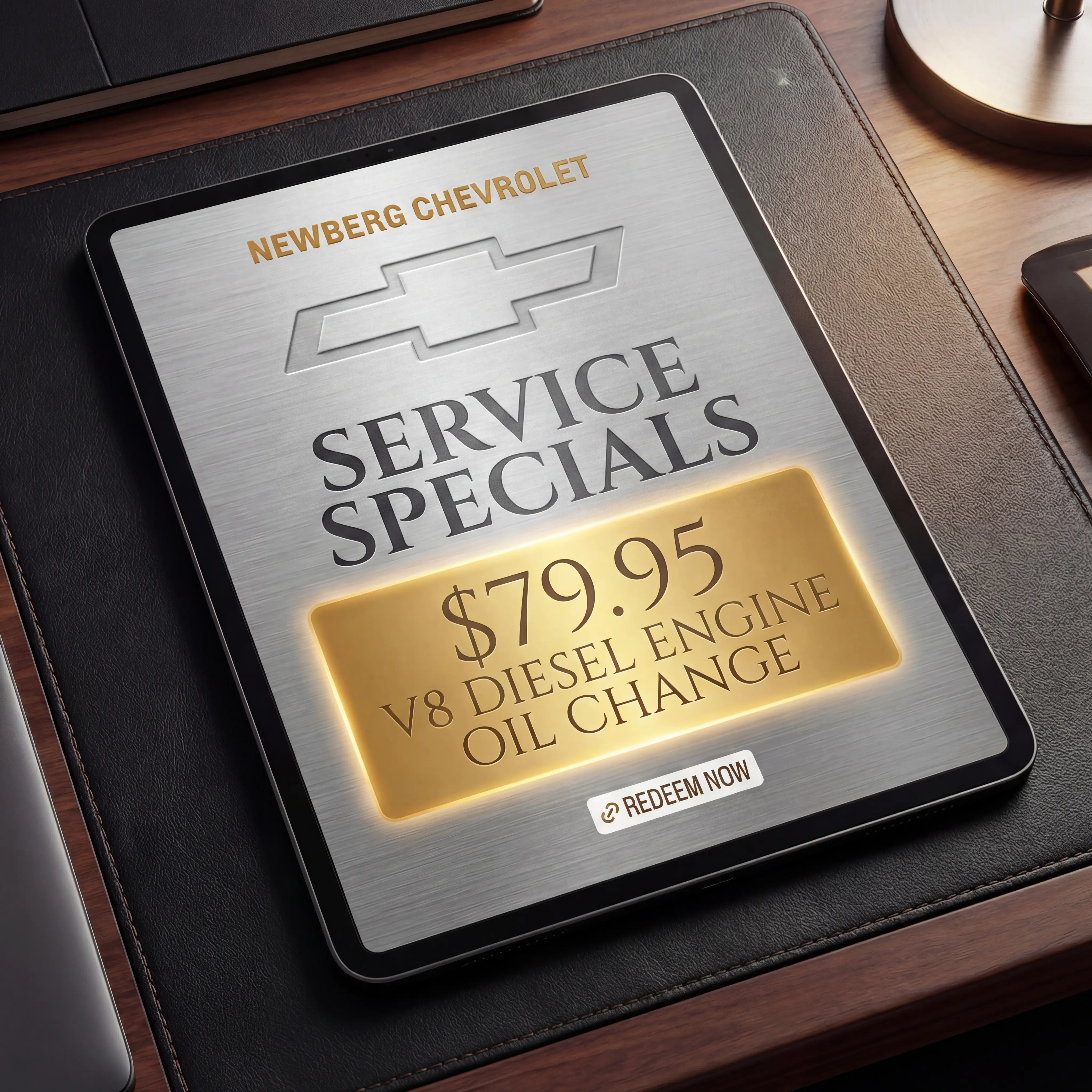 $79.95 V8 Diesel Engine Oil Change